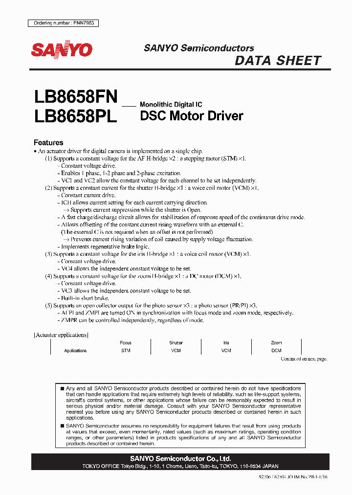 LB8658FN_1038354.PDF Datasheet