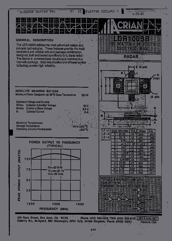 LDR100SB_1264246.PDF Datasheet