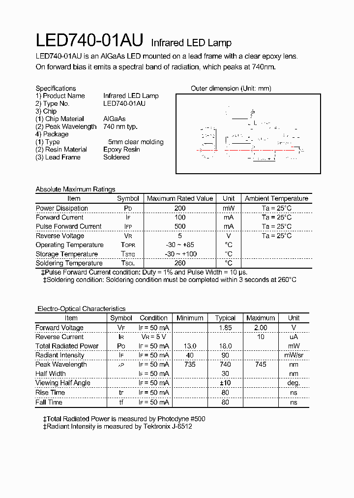 LED740-01AU_1264276.PDF Datasheet