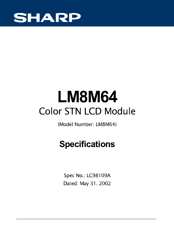LM8M64_1266028.PDF Datasheet