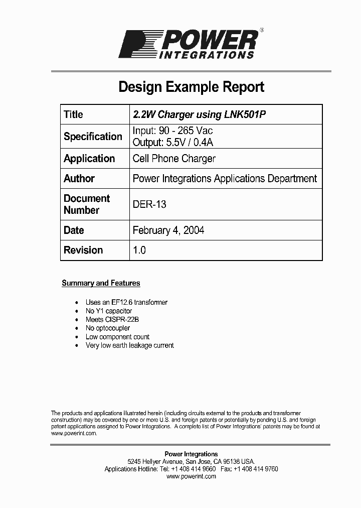 LNK501P1_743289.PDF Datasheet