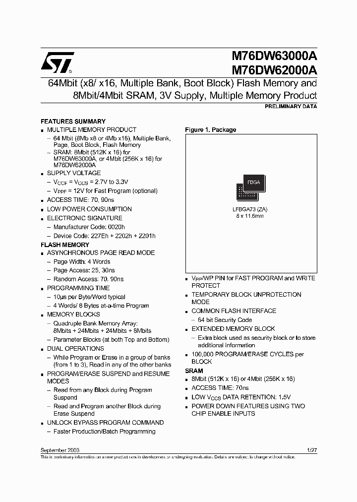 M76DW63000A90ZT_1270957.PDF Datasheet