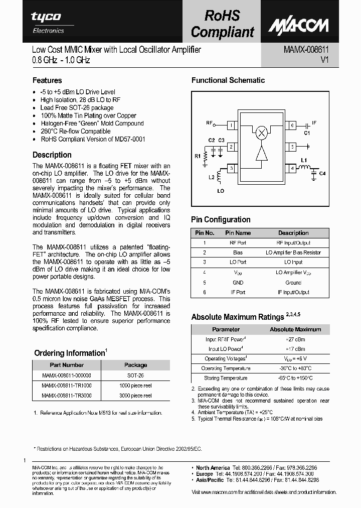 MAMX-008611-TR1000_1079807.PDF Datasheet