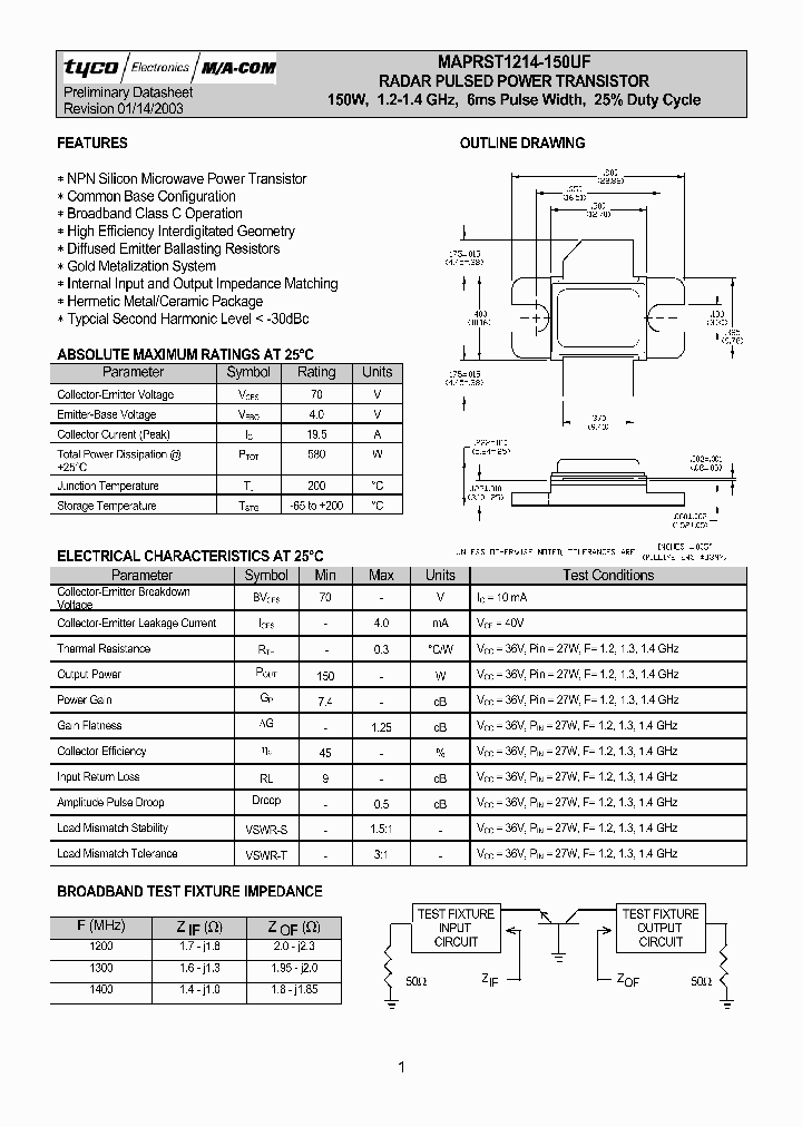 MAPRST1214-150UF_614185.PDF Datasheet
