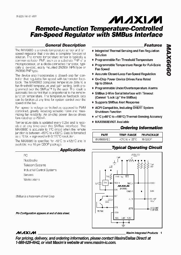 MAX6660AEE_1054970.PDF Datasheet