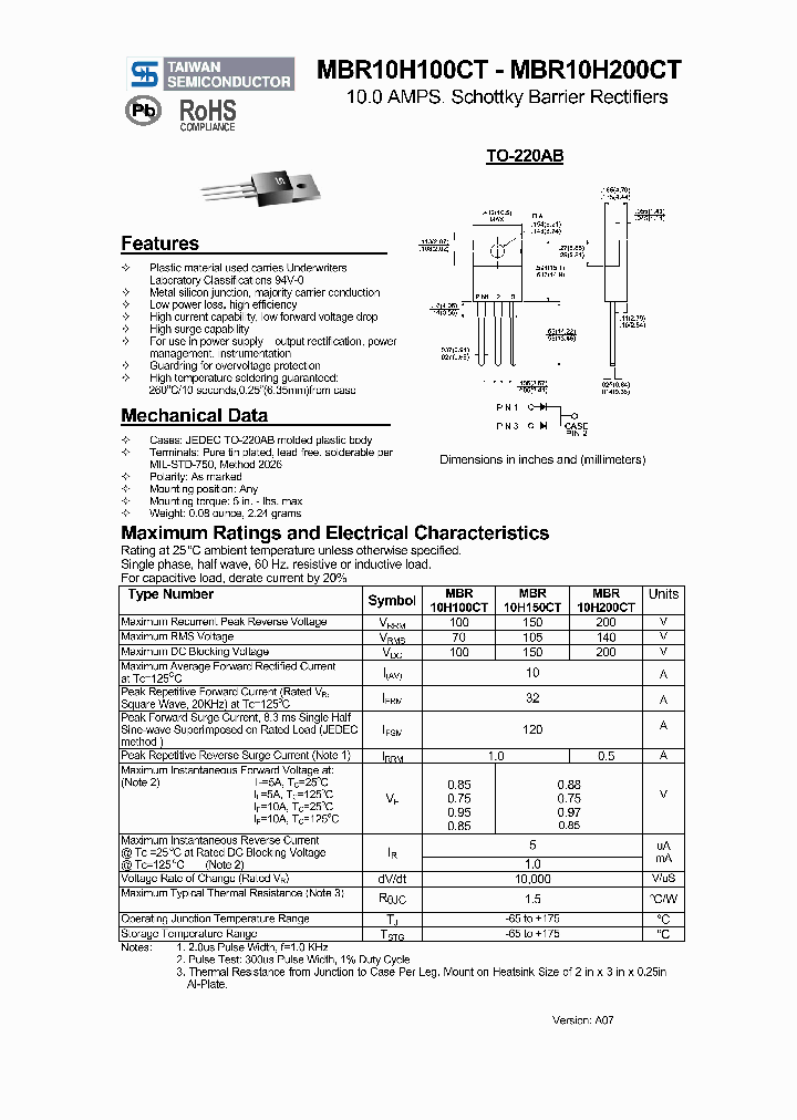 MBR10H100CT_1107556.PDF Datasheet