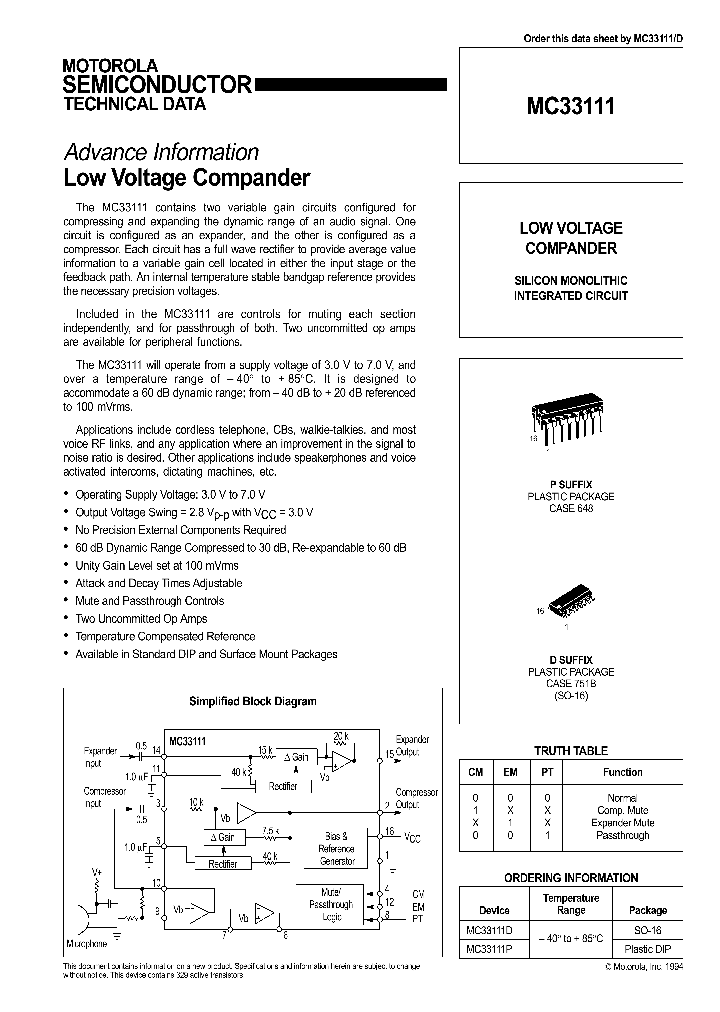 MC33111_833648.PDF Datasheet