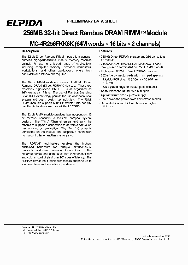 MC-4R256FKK6K-840_1276549.PDF Datasheet