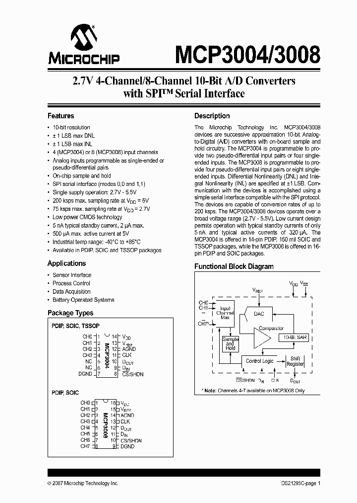 MCP3004-IP_1174466.PDF Datasheet