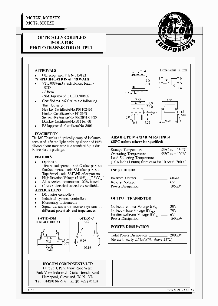 MCT2_1108540.PDF Datasheet