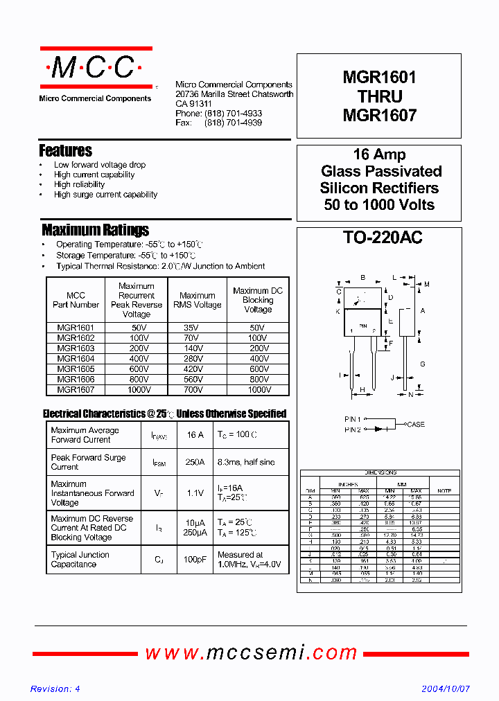 MGR1607_1278853.PDF Datasheet