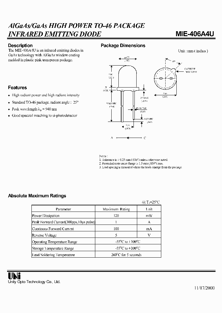 MIE-406A4U_1279615.PDF Datasheet