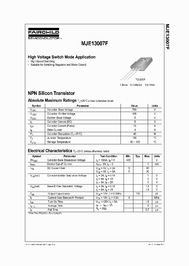 MJE13007F_1279930.PDF Datasheet