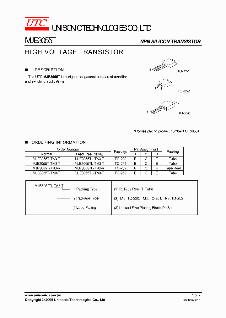 MJE3055T-TA3-T_749097.PDF Datasheet