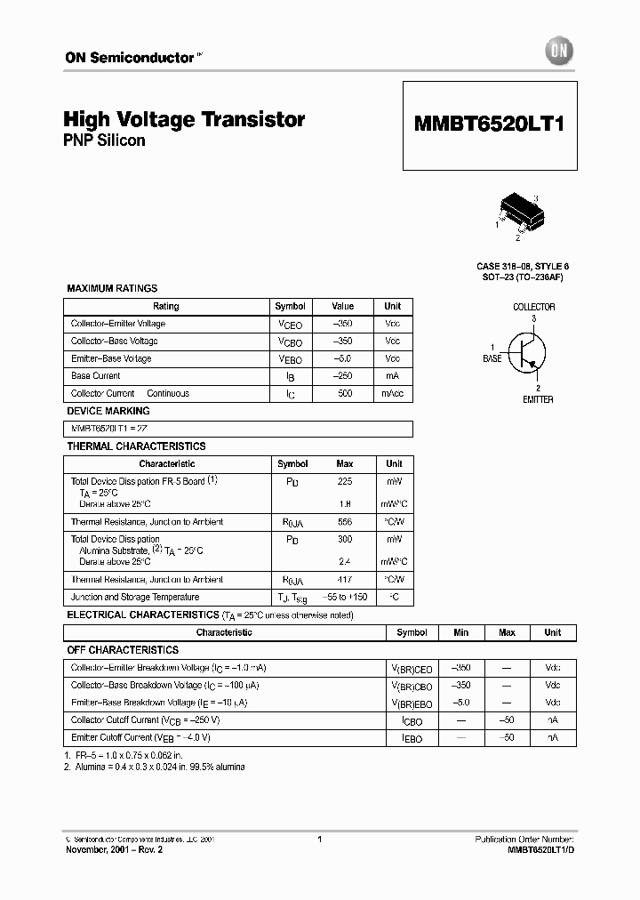 MMBT6520LT1_1281411.PDF Datasheet