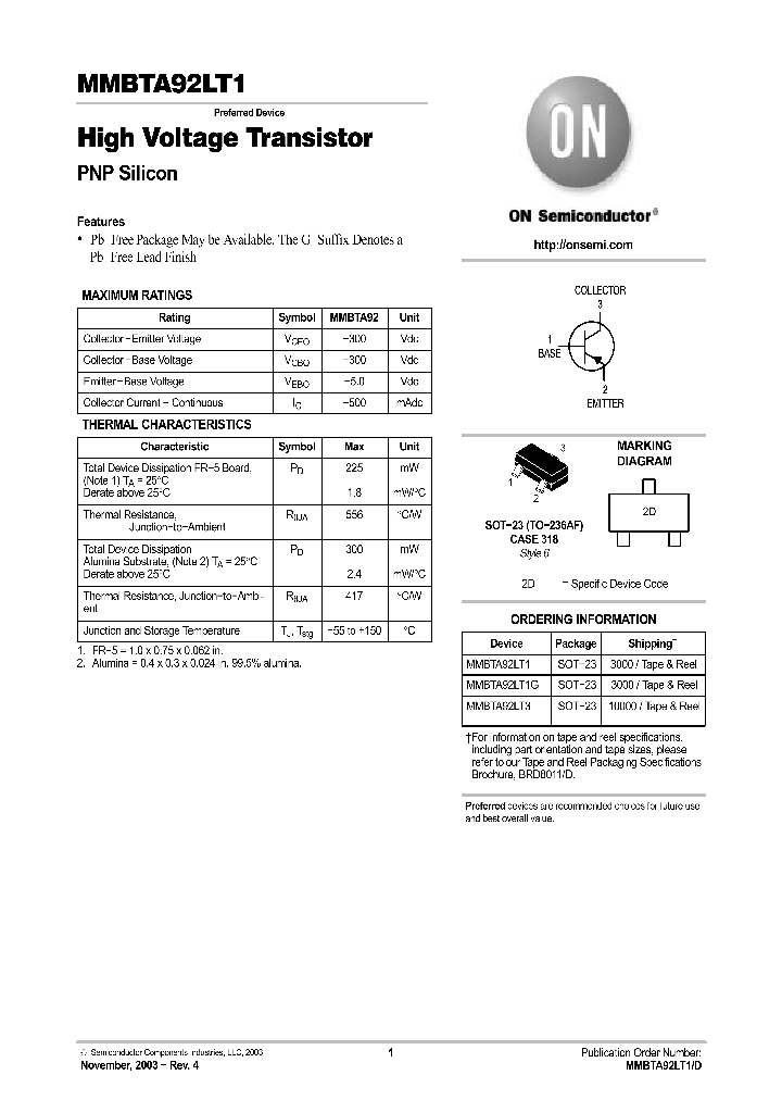 MMBTA92LT1_1188105.PDF Datasheet