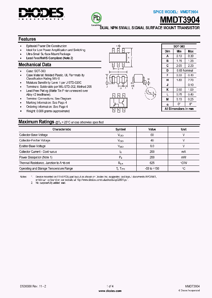 MMDT39041_1281643.PDF Datasheet