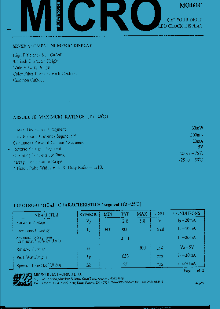 MO461C_1282092.PDF Datasheet