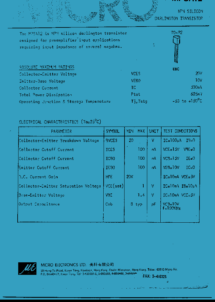 MPSA12_1282767.PDF Datasheet