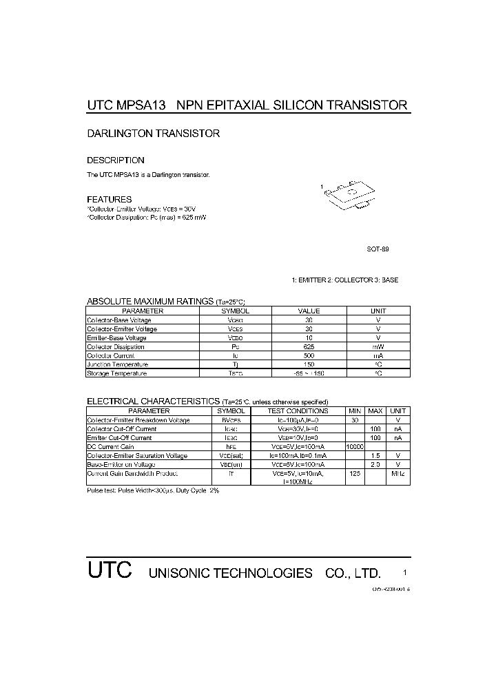 MPSA13_1059303.PDF Datasheet