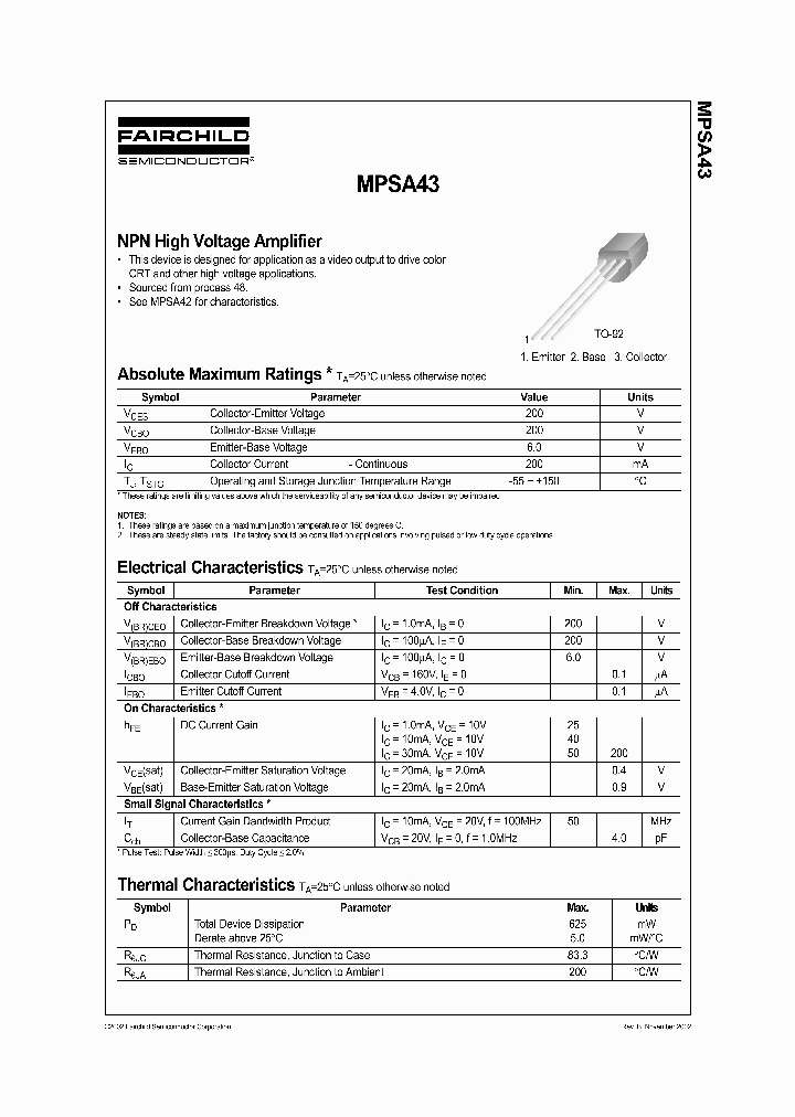 MPSA4302_1282800.PDF Datasheet