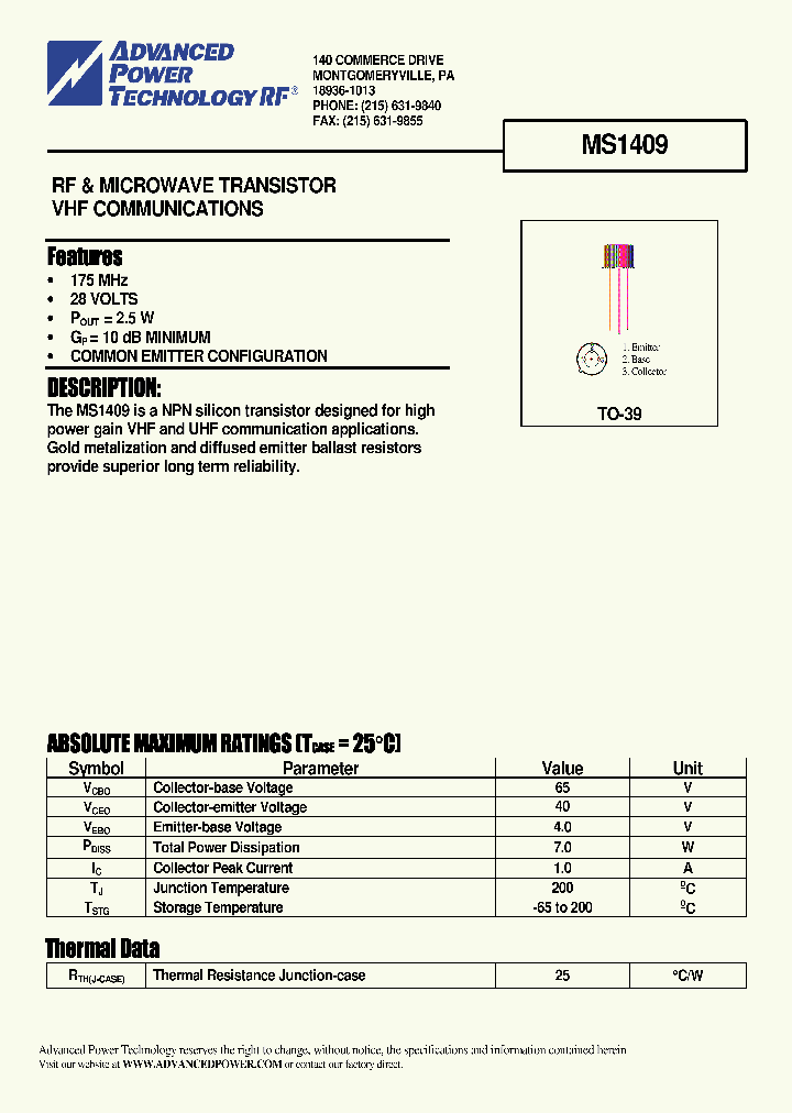 MS1409_1167802.PDF Datasheet