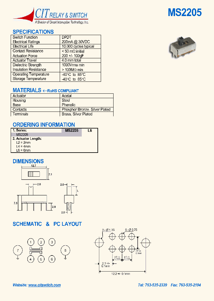 MS2205L2_1079014.PDF Datasheet