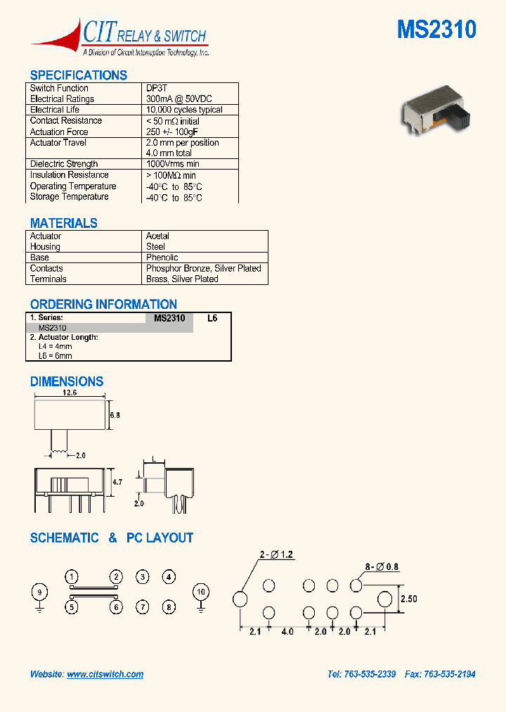 MS2310L6_1283828.PDF Datasheet