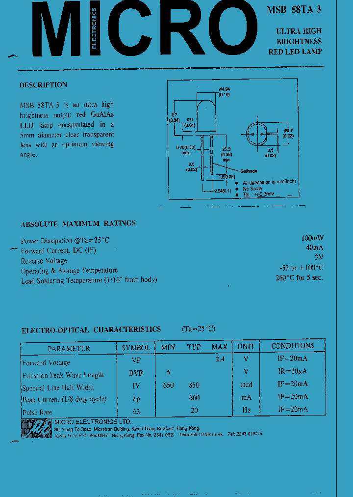 MSB-58TA-3_1284113.PDF Datasheet