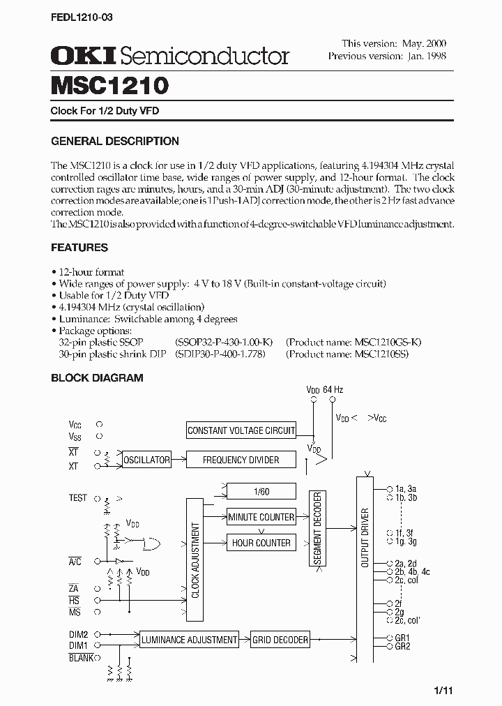 MSC1210_1059279.PDF Datasheet