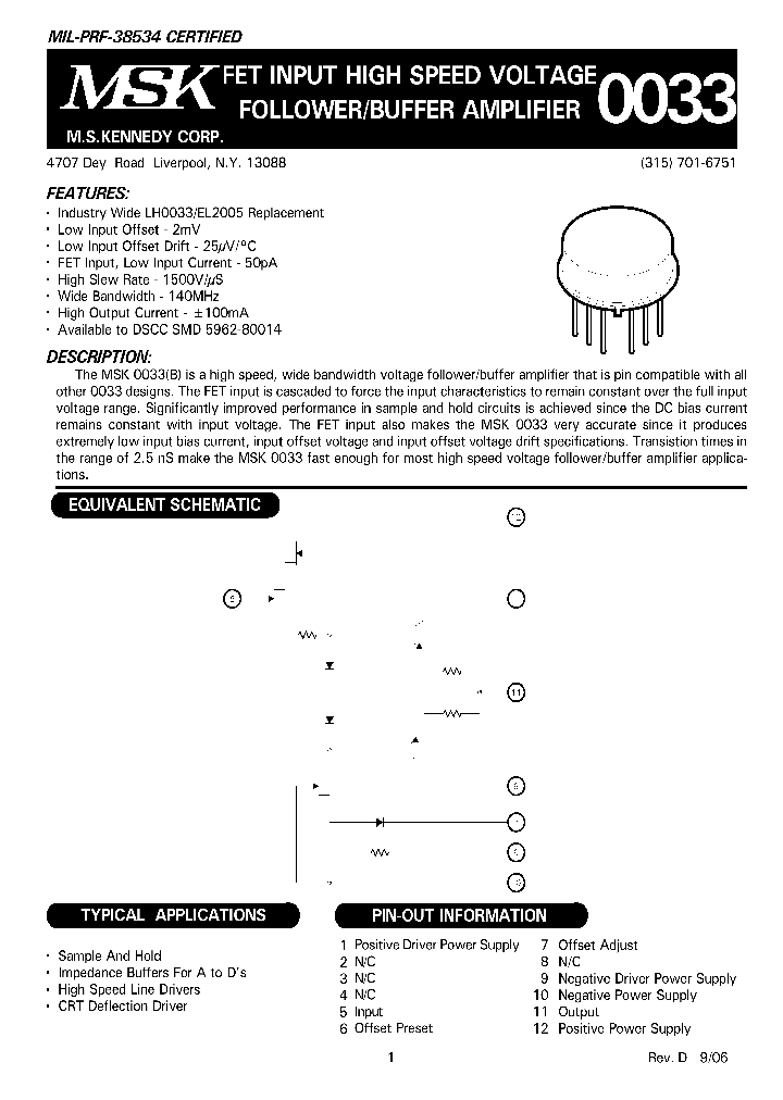 MSK0033_1120586.PDF Datasheet