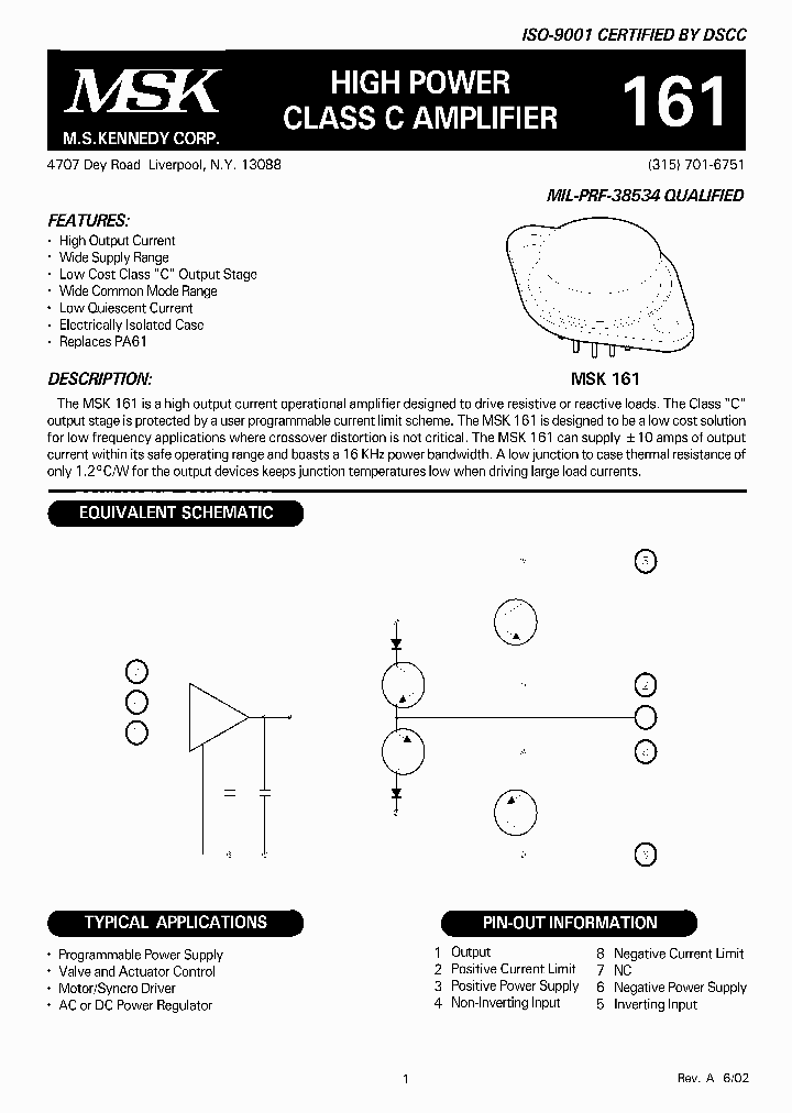 MSK161E_1284349.PDF Datasheet