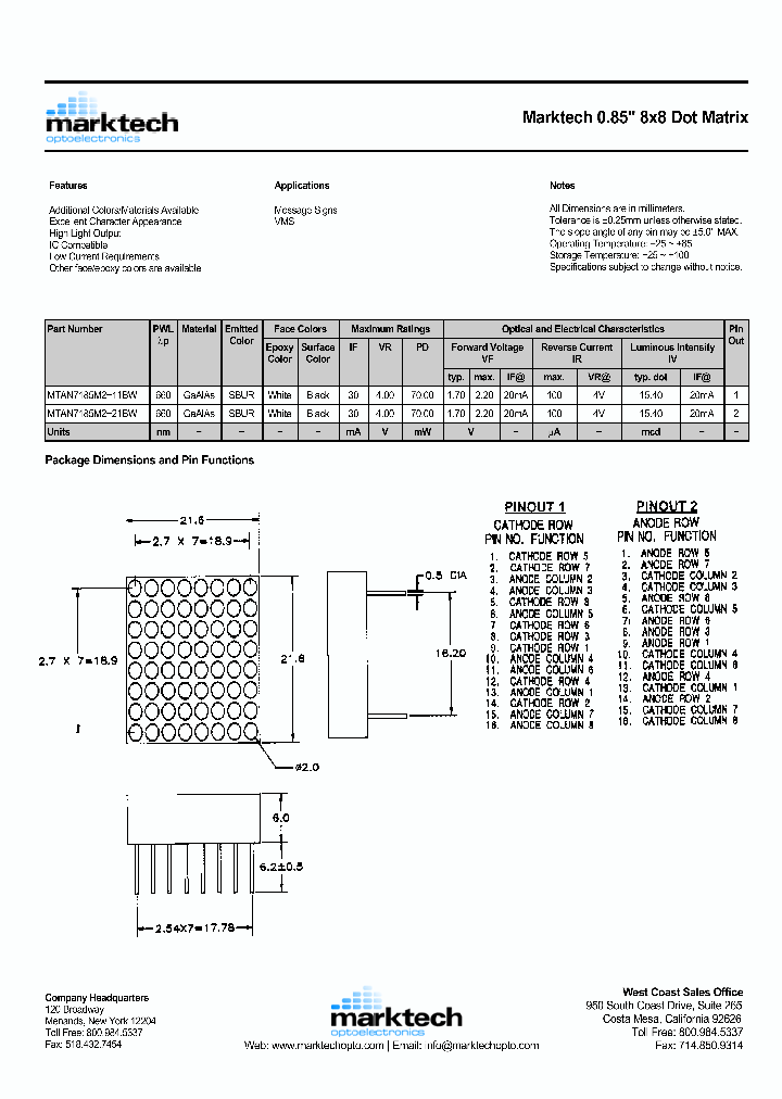 MTAN7185M2-21BW_1285480.PDF Datasheet