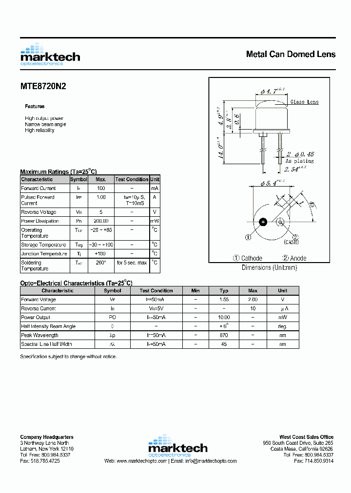 MTE8720N2_1285732.PDF Datasheet