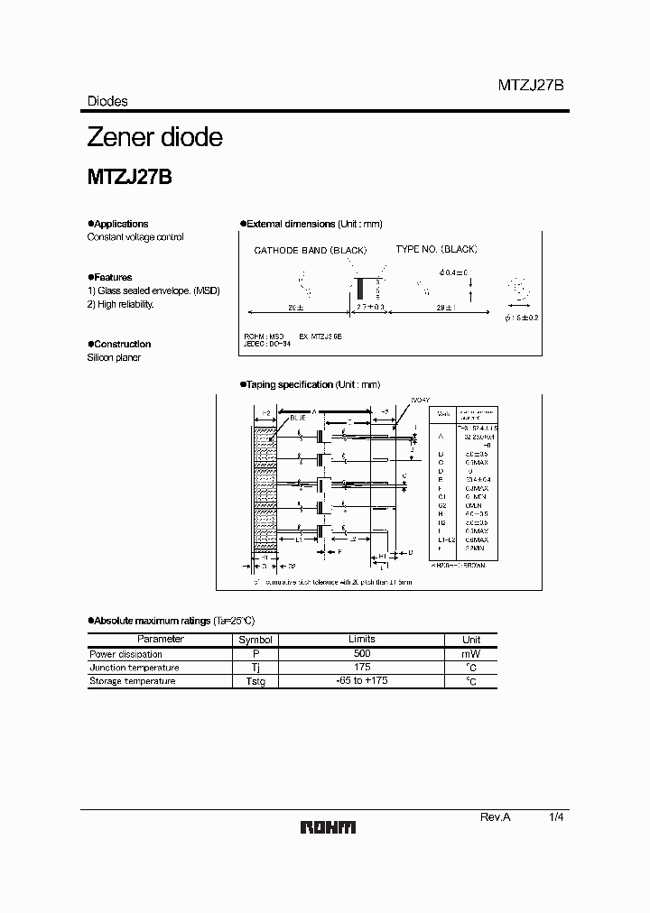 MTZJ91B_1286017.PDF Datasheet