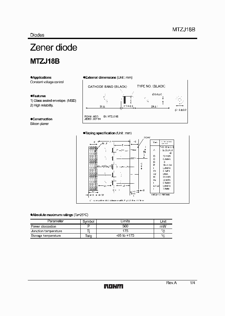 MTZJ91B_1286026.PDF Datasheet