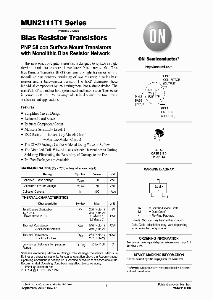 MUN2111T3G_754781.PDF Datasheet