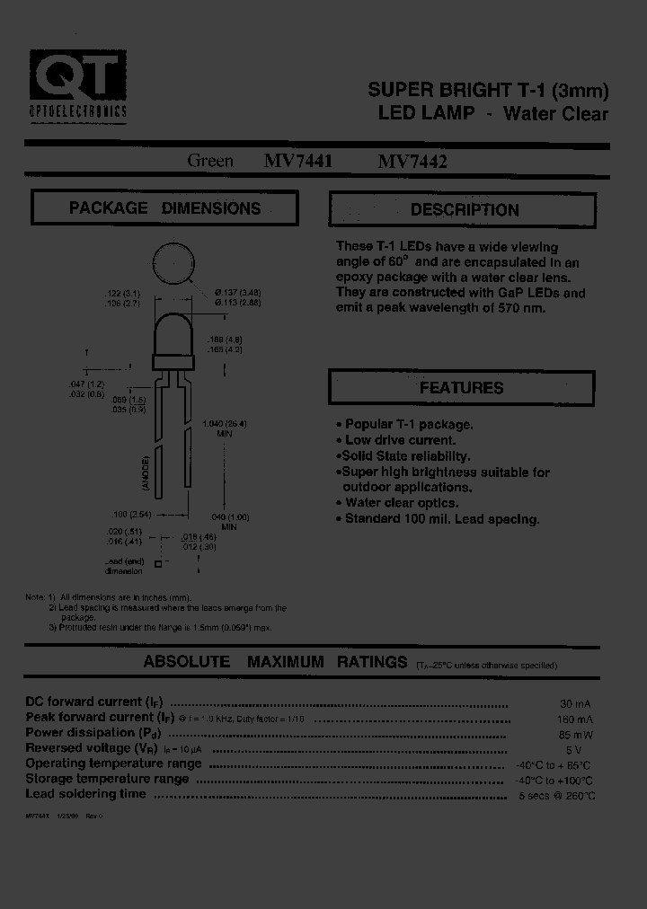 MV7442_1286340.PDF Datasheet