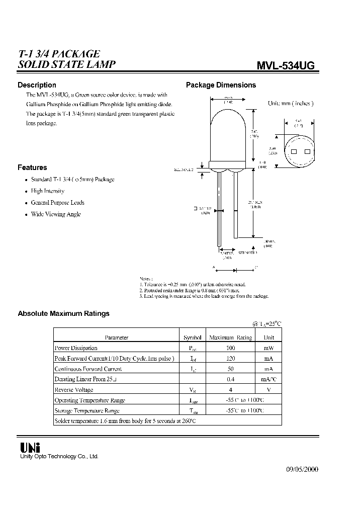 MVL-534UG_1286395.PDF Datasheet