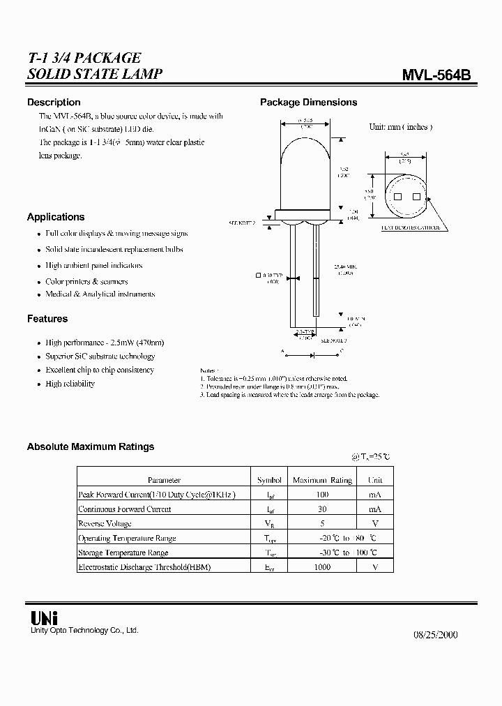 MVL-564B_1286401.PDF Datasheet