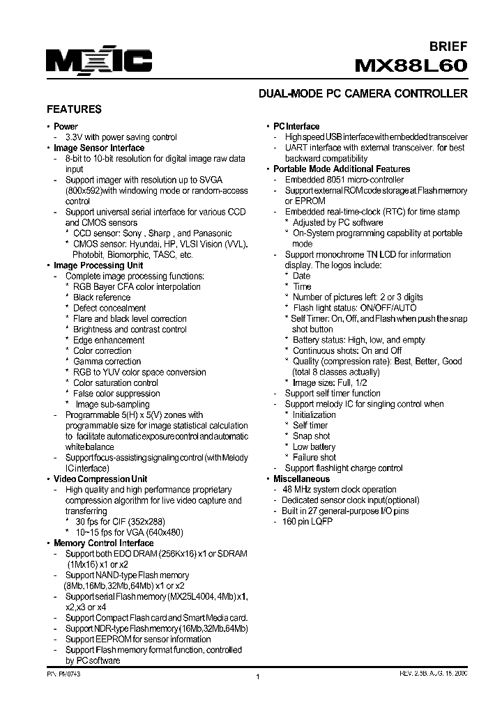 MX88L60UC_1286802.PDF Datasheet