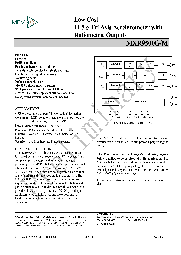 MXR9500M_1286906.PDF Datasheet