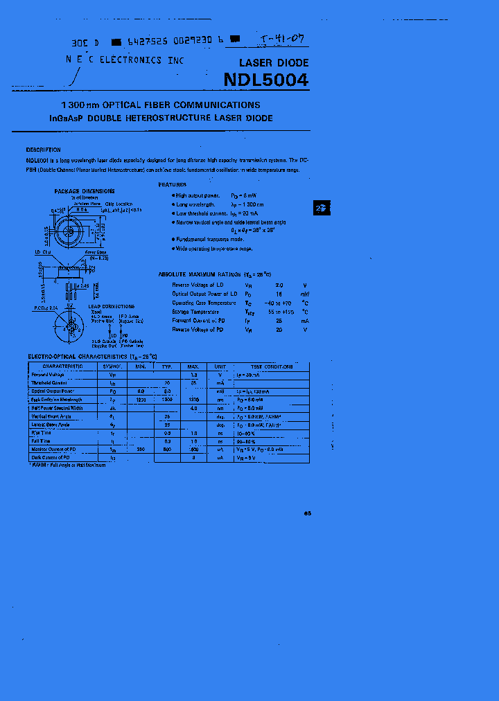 NDL5004_1105853.PDF Datasheet