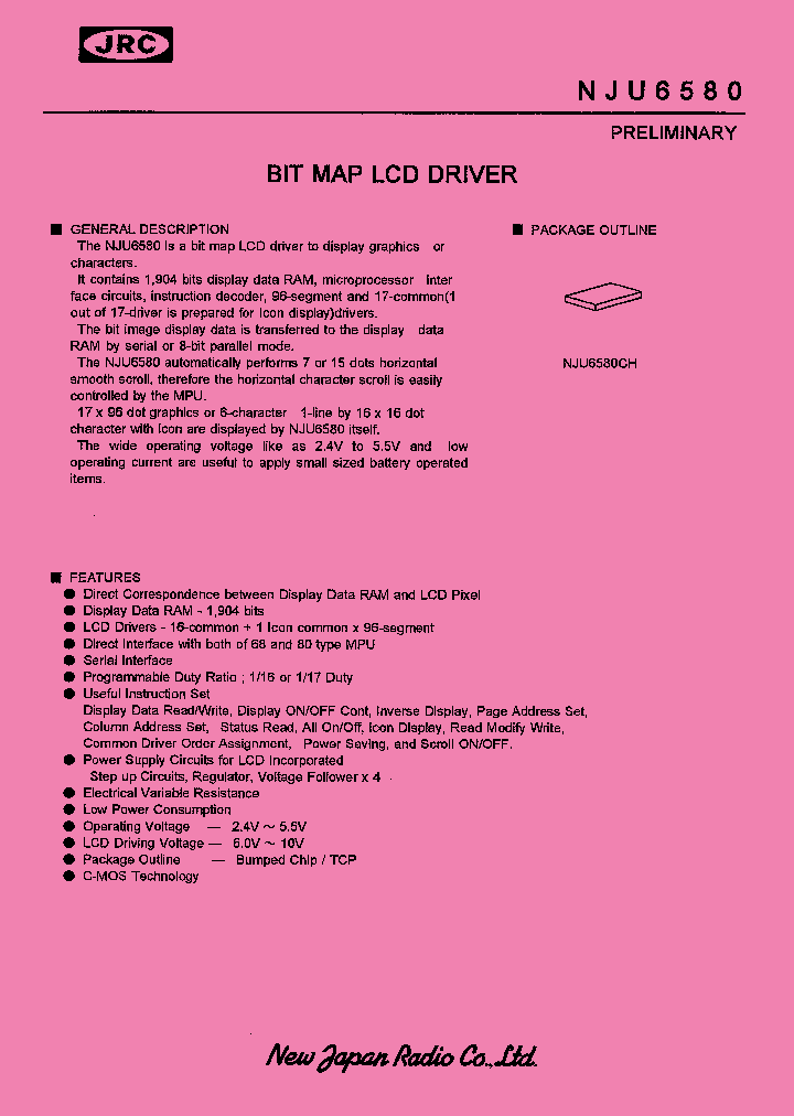 NJU6580CH_1289145.PDF Datasheet