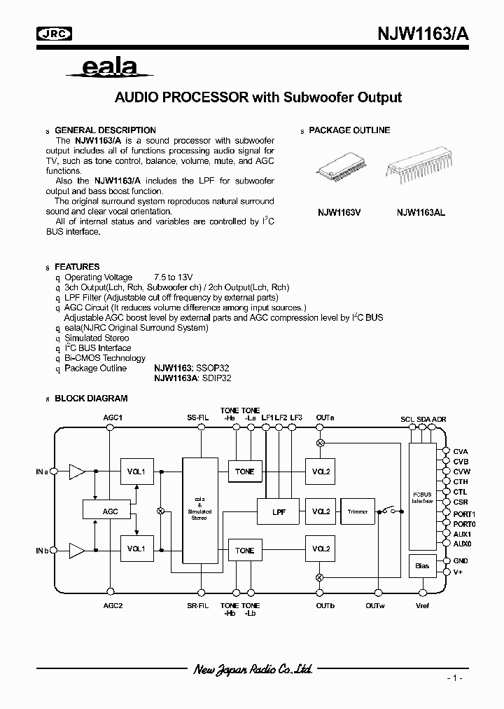 NJW1163V_1289266.PDF Datasheet