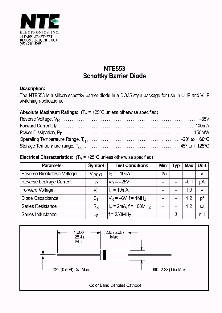 NTE553_1290989.PDF Datasheet