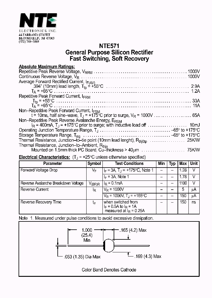 NTE571_1291050.PDF Datasheet