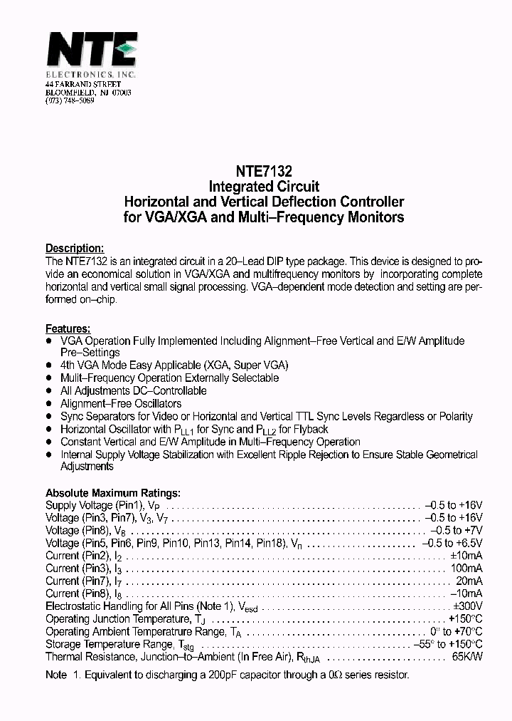 NTE7132_1291262.PDF Datasheet