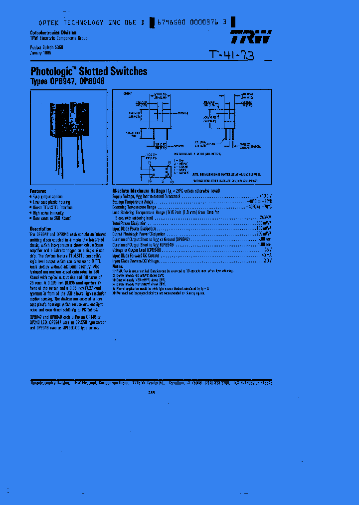 OPB947_1183603.PDF Datasheet