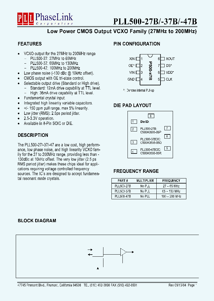 P500-47BSC_1292986.PDF Datasheet